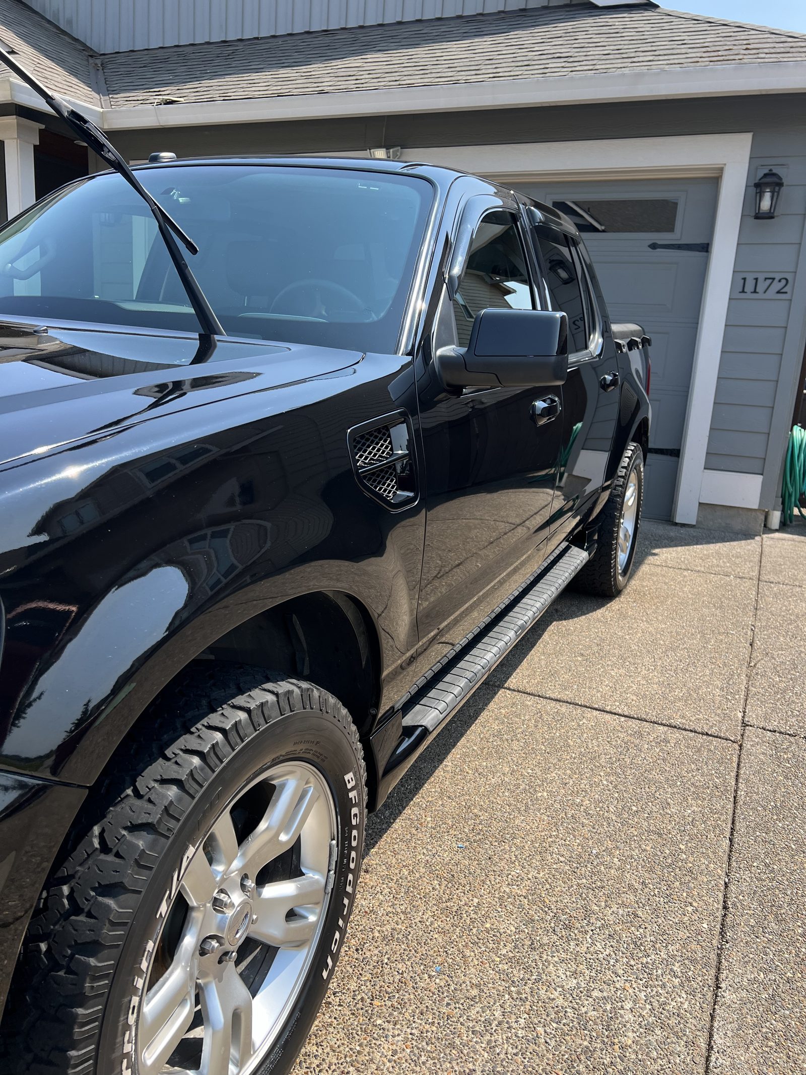 Black F-150 detailed